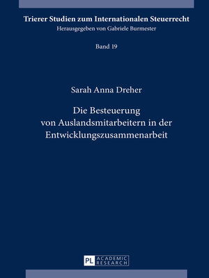 cover image of Die Besteuerung von Auslandsmitarbeitern in der Entwicklungszusammenarbeit